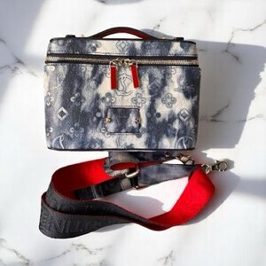 Christian Louboutin denim kypipouch calf crossbody bag